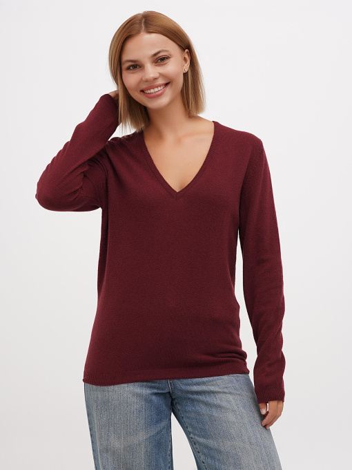 Джемпер Sassofono модель A271-SF-1399_бордовый Фото