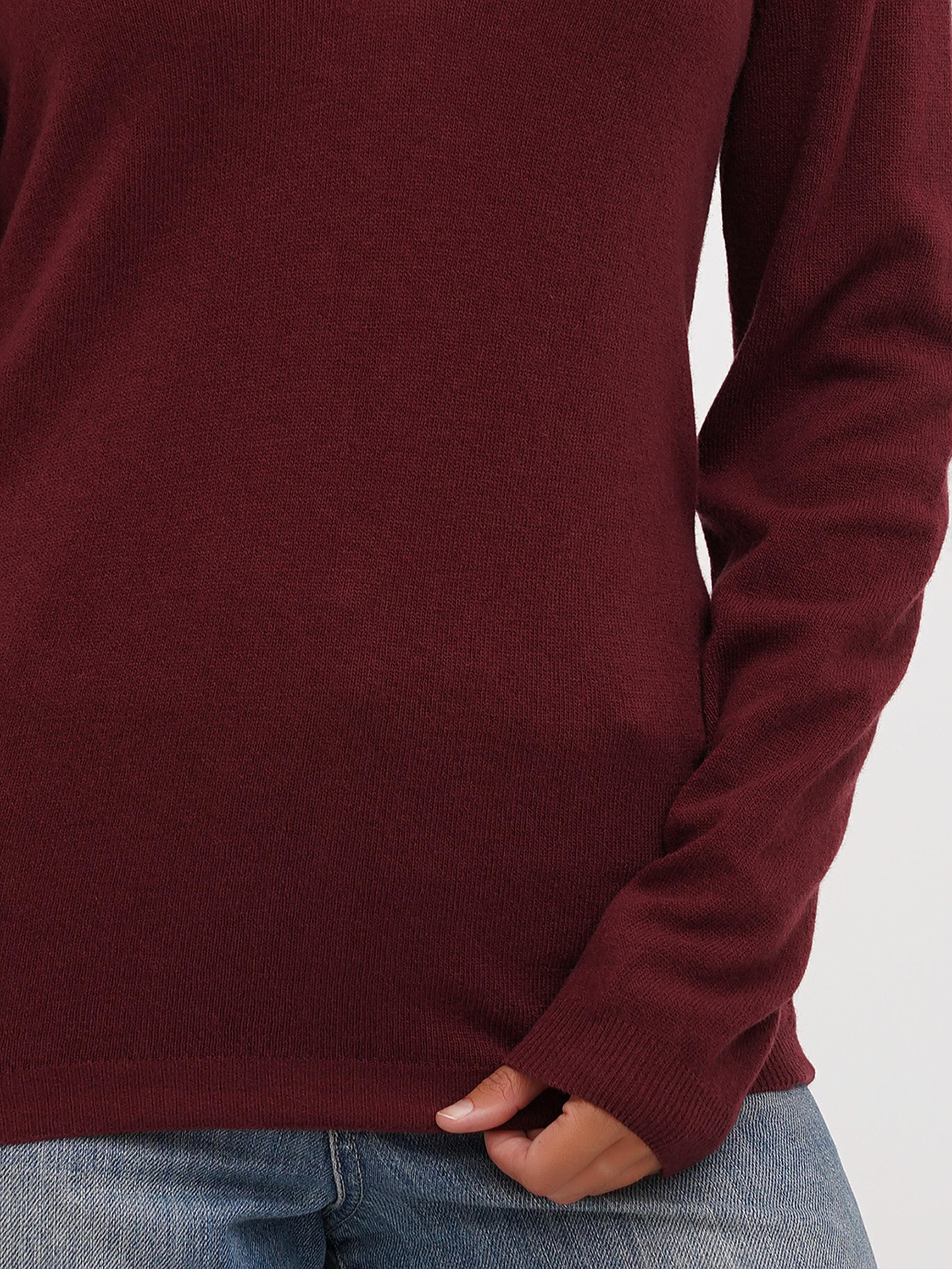 Джемпер Sassofono модель A271-SF-1399_бордовый Фото