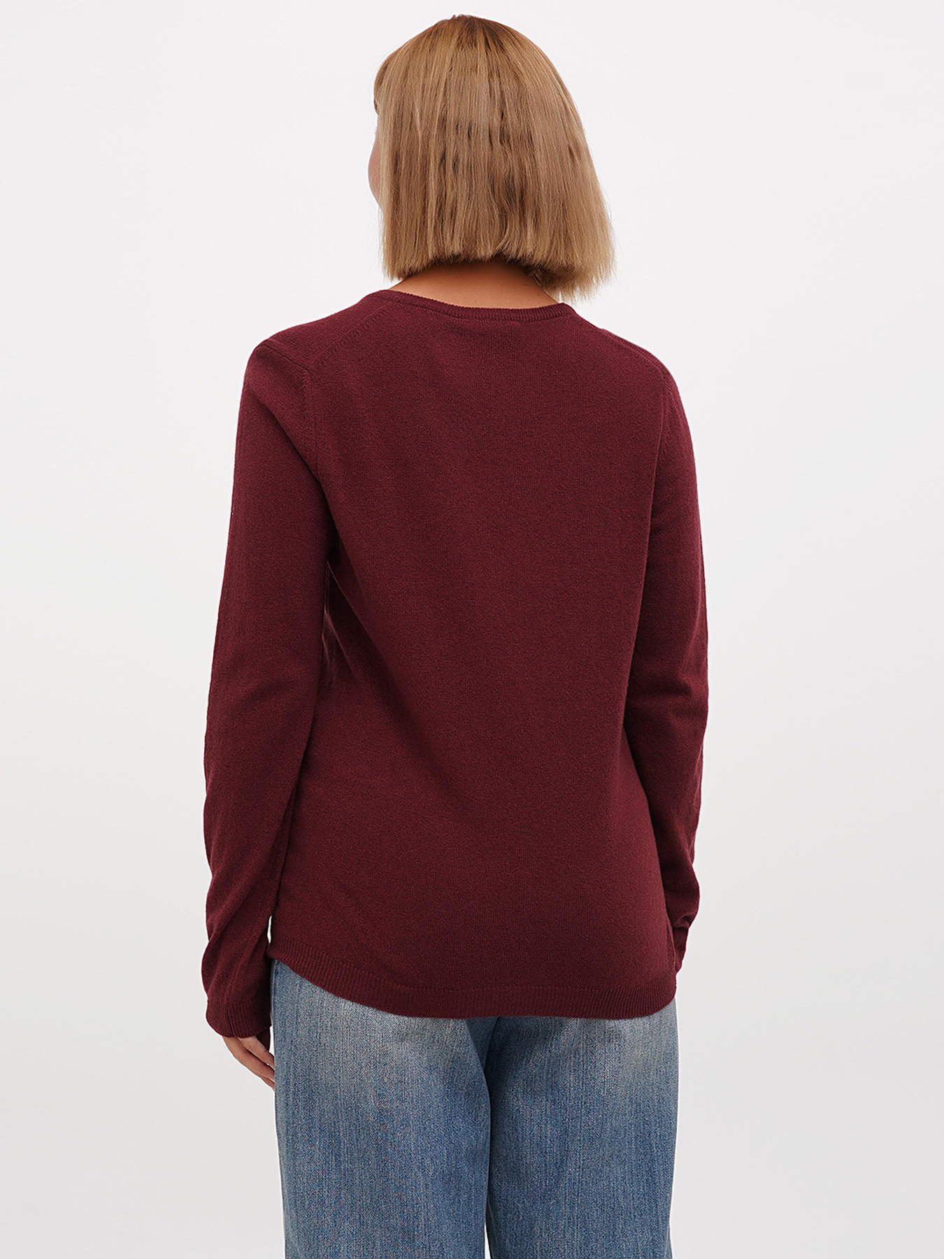 Джемпер Sassofono модель A271-SF-1399_бордовый Фото