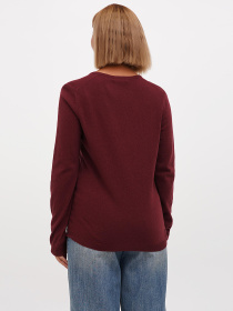 Джемпер Sassofono модель A271-SF-1399_бордовый Фото