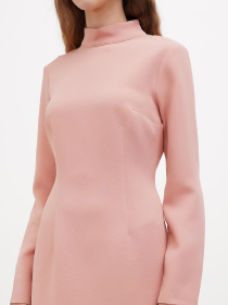 Платье мини Sassofono модель A271-SF-1386_пудра Фото