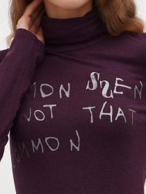Водолазка Sassofono модель A271-SF-1378_фиолетовый Фото