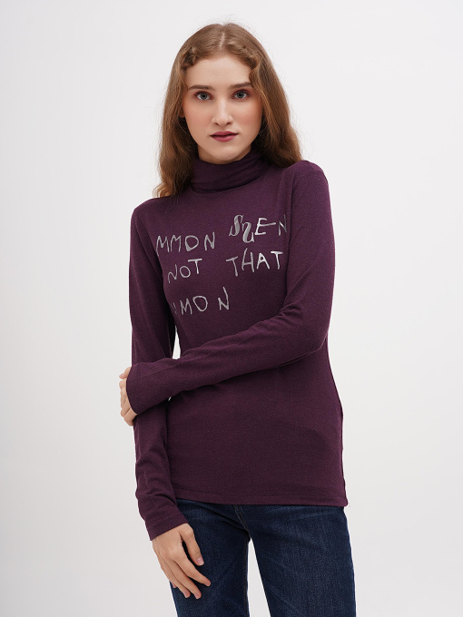 Водолазка Sassofono модель A271-SF-1378_фиолетовый Фото