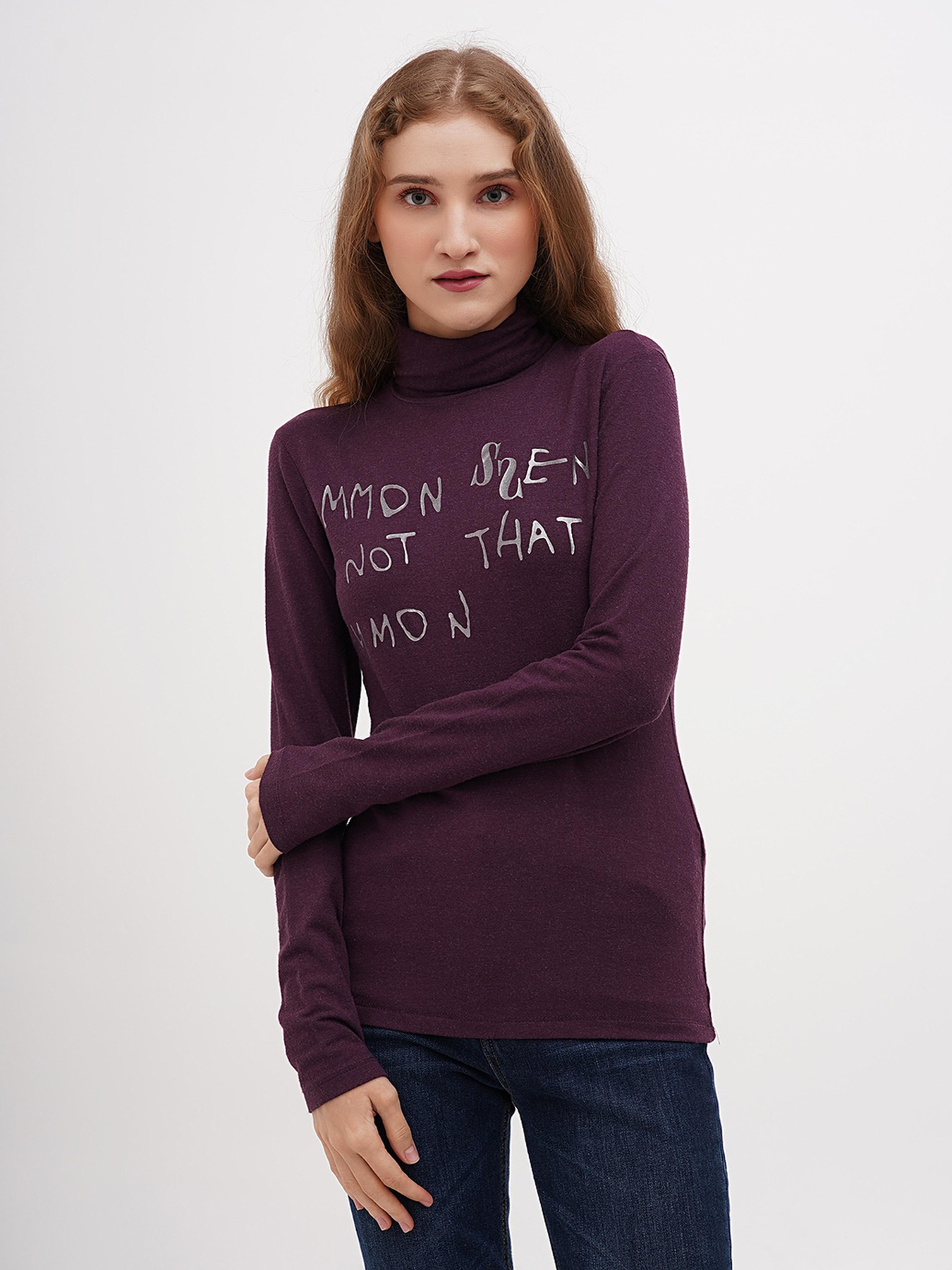 Водолазка Sassofono модель A271-SF-1378_фиолетовый Фото