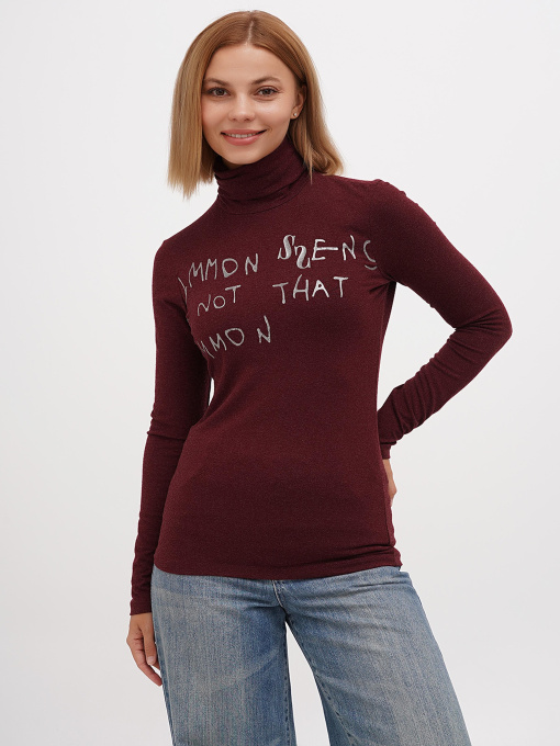 Водолазка Sassofono модель A271-SF-1378_бордовый Фото