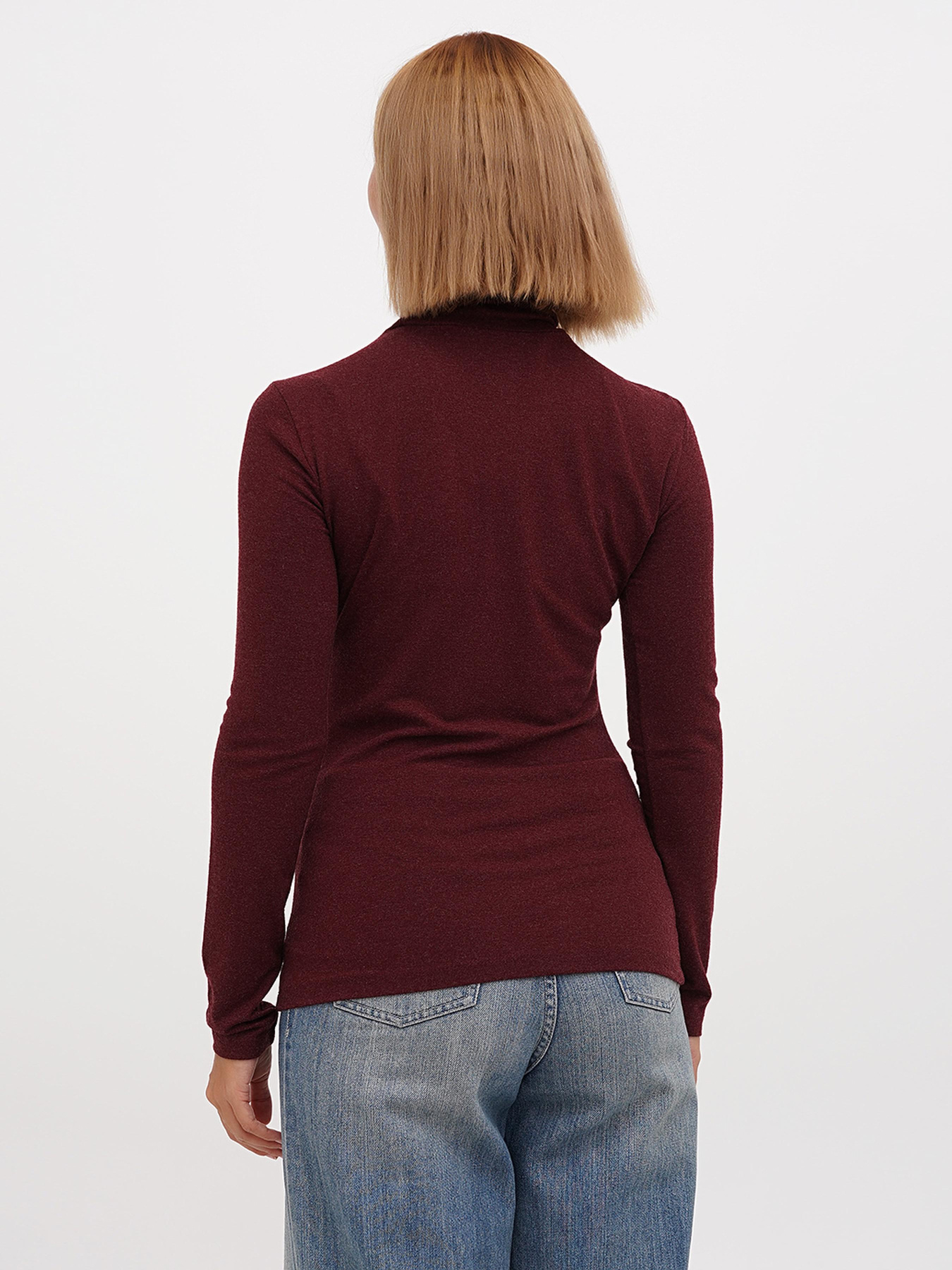 Водолазка Sassofono модель A271-SF-1378_бордовый Фото