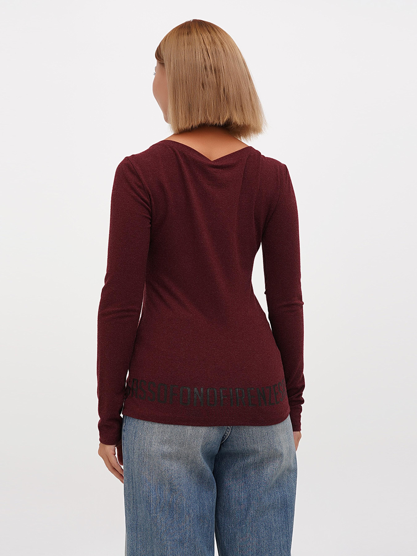 Водолазка Sassofono модель A271-SF-1377_бордовый Фото