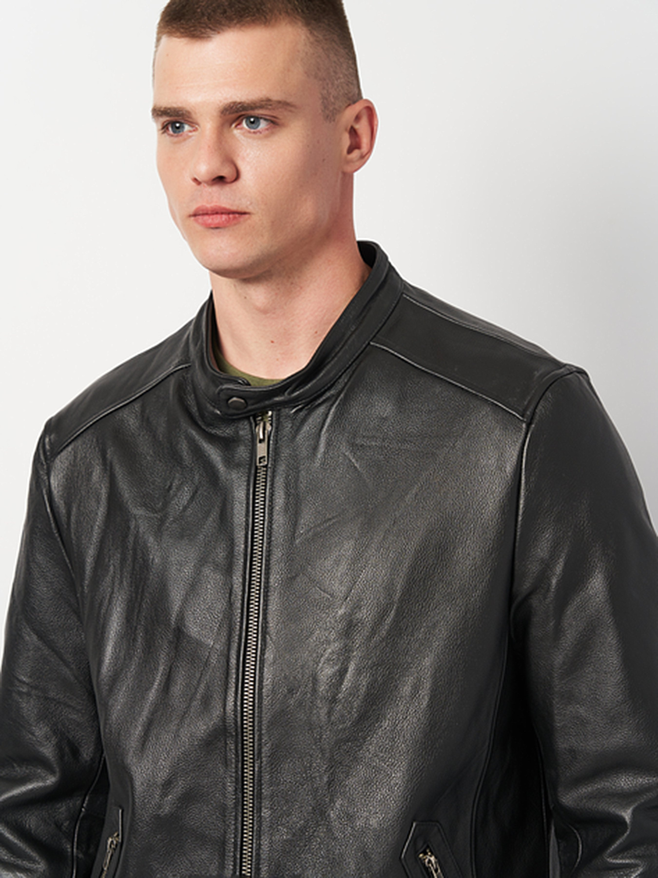 Куртка кожаная Ricco Grande модель k1SKTbl Фото