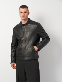 Куртка кожаная Ricco Grande модель k1SKTbl Фото