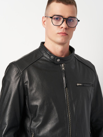 Куртка кожаная Ricco Grande модель k11926bl Фото