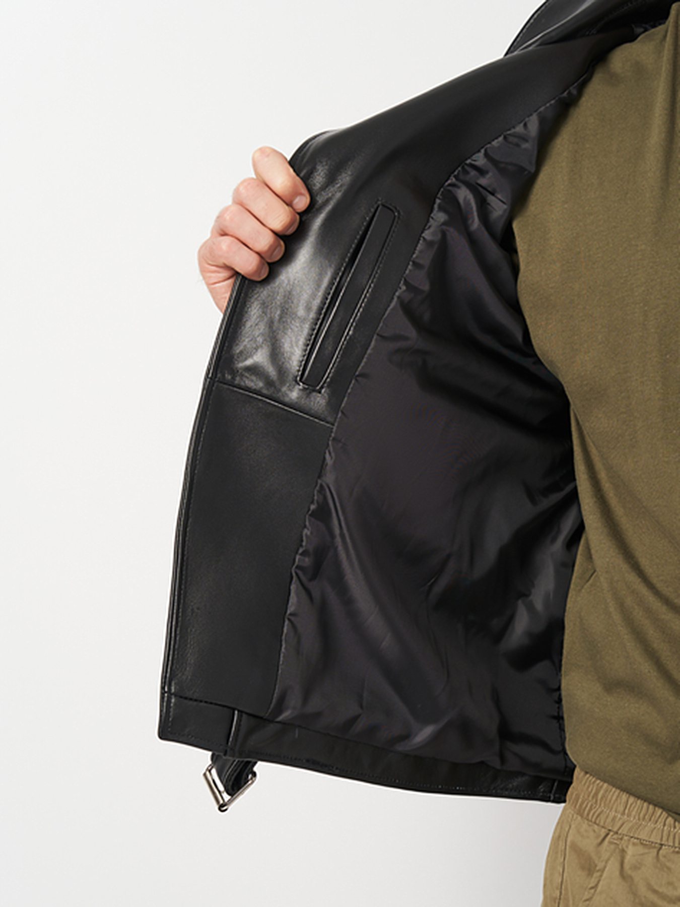 Шкіряна куртка Ricco Grande модель k17701bl Фото