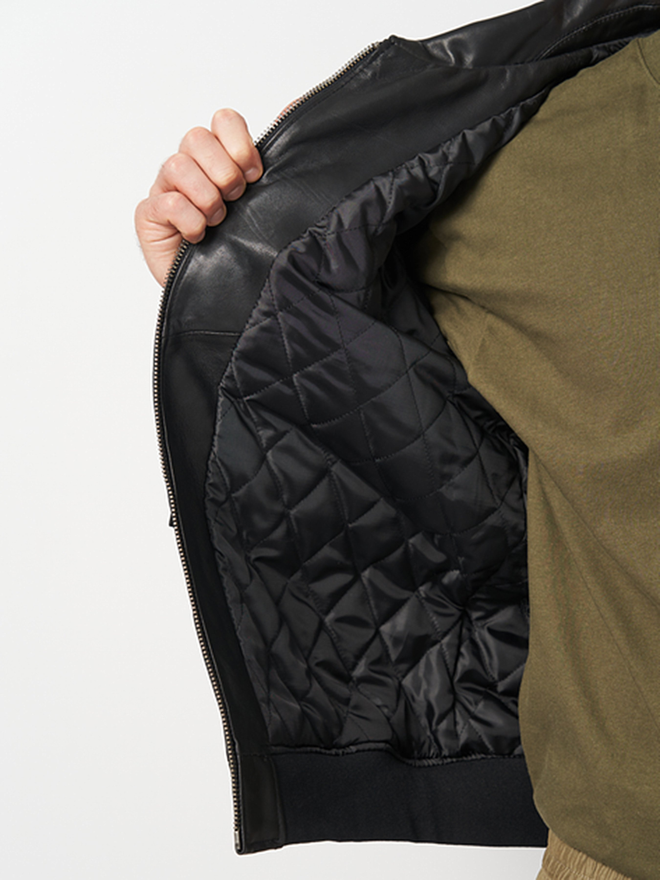 Куртка кожаная Ricco Grande модель k1811bl Фото