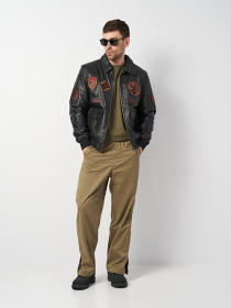 Куртка кожаная Ricco Grande модель k1811bl Фото