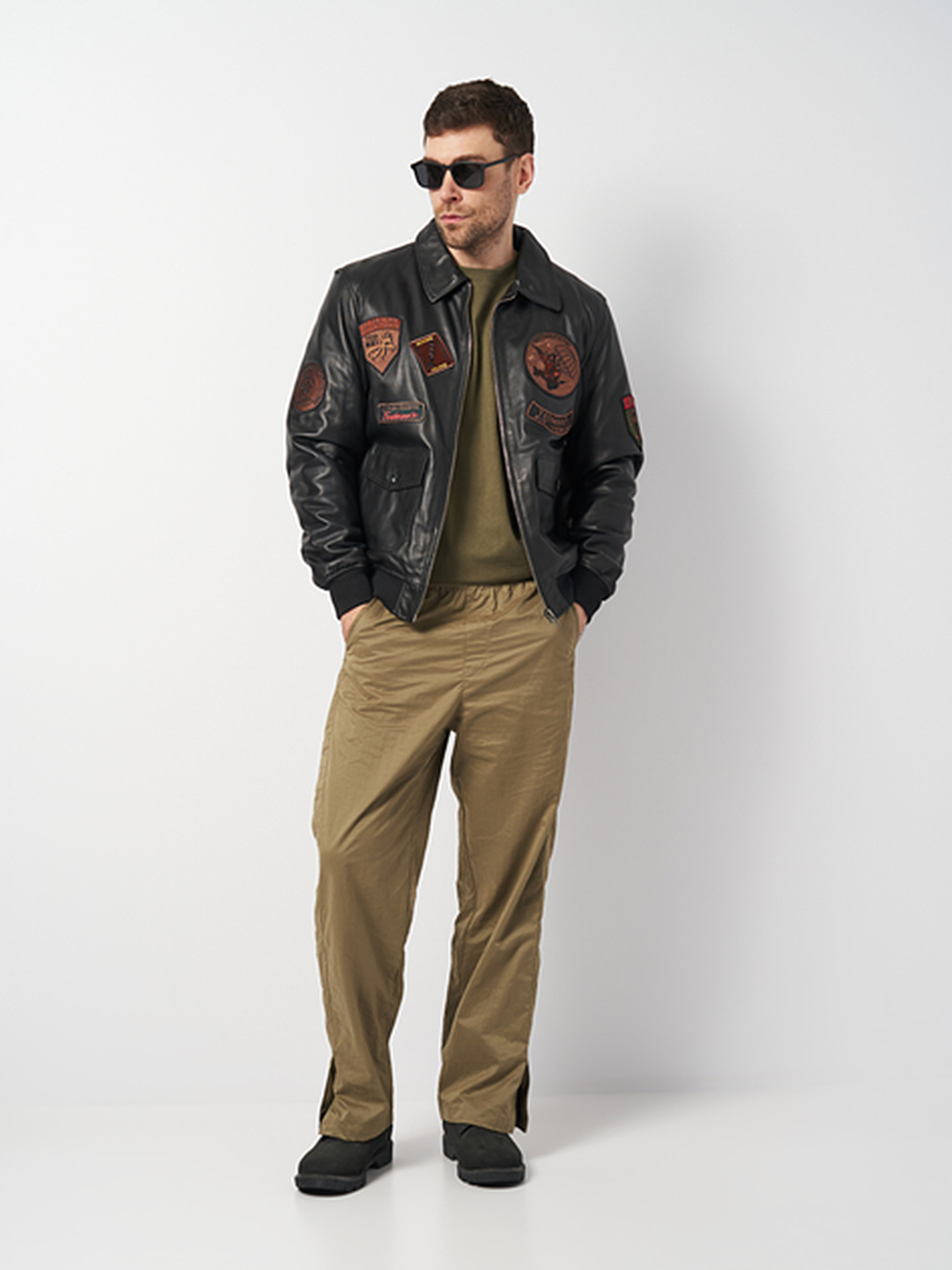 Куртка кожаная Ricco Grande модель k1811bl Фото