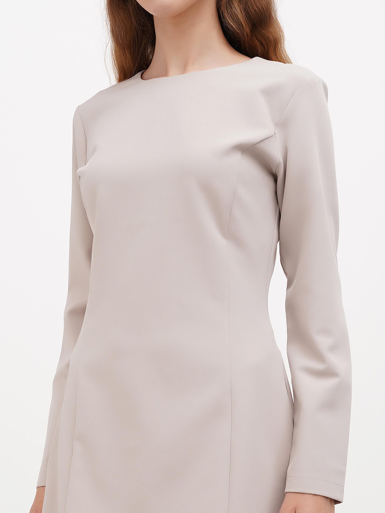 Платье мини Sassofono модель A271-SF-1374_бежевый Фото