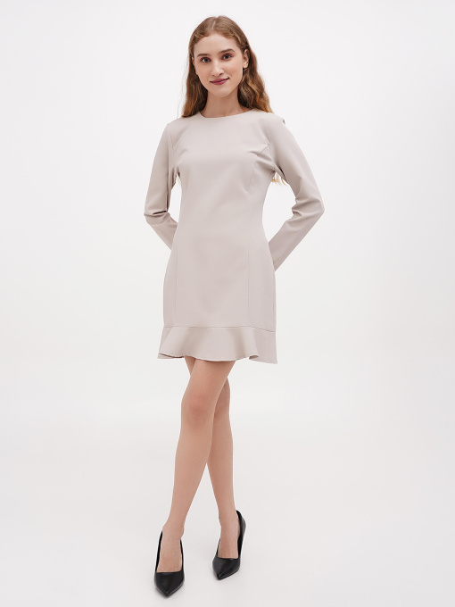 Платье мини Sassofono модель A271-SF-1374_бежевый Фото