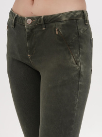 Скинни джинсы Sassofono модель A271-SF-1366_зеленый Скинни джинсы Sassofono модель A271-SF-1366_зеленый Фото