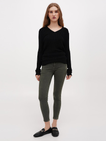 Скинни джинсы Sassofono модель A271-SF-1366_зеленый Фото