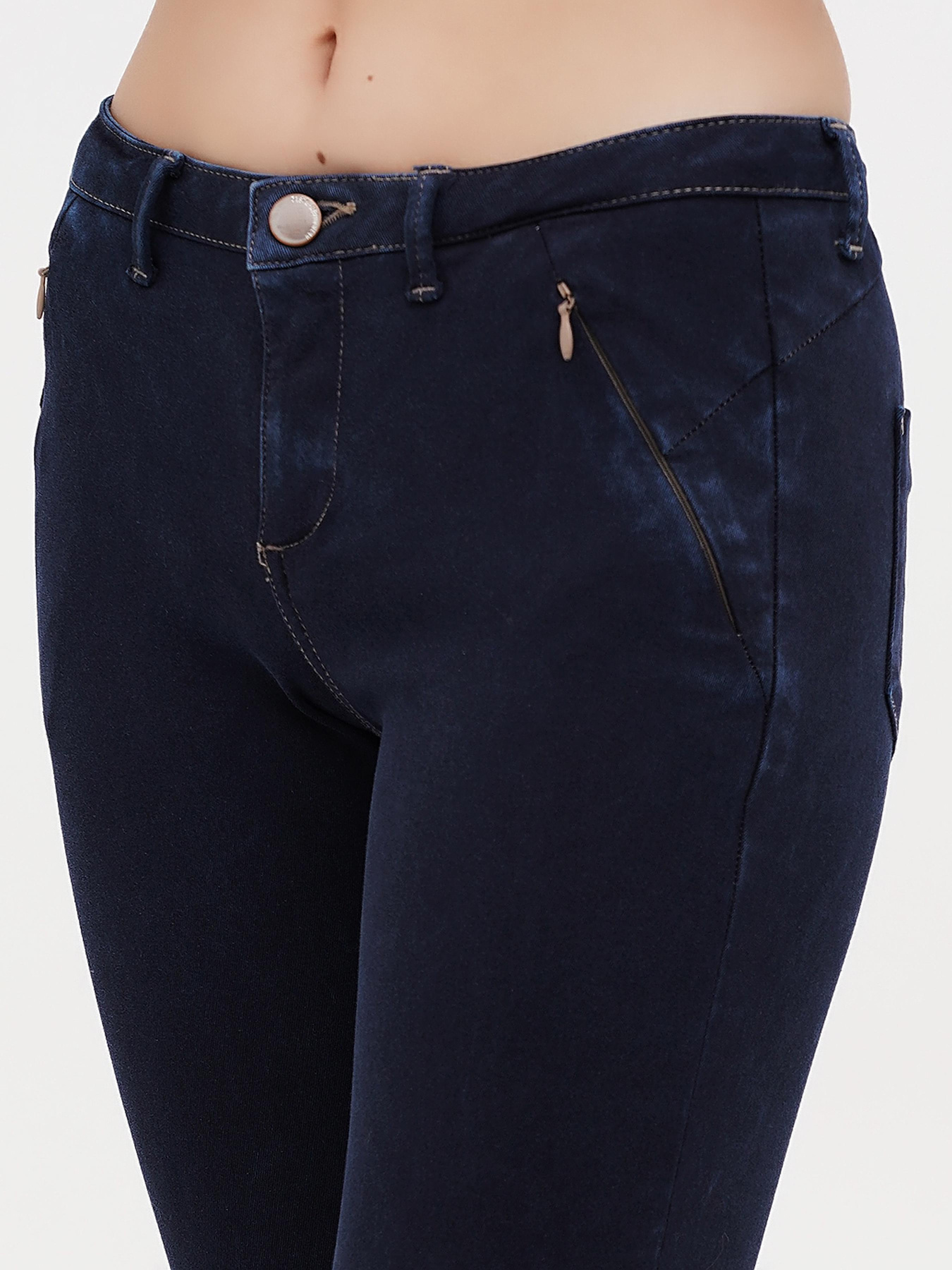 Скинни джинсы Sassofono модель A271-SF-1366_синий Фото