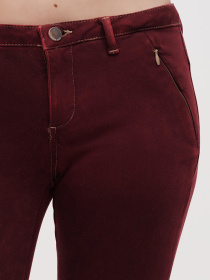 Скинни джинсы Sassofono модель A271-SF-1366_бордовый Фото
