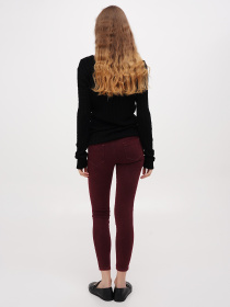 Скинни джинсы Sassofono модель A271-SF-1366_бордовый Фото