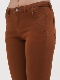 Скинни джинсы Sassofono модель A271-SF-1365_бежевый Фото