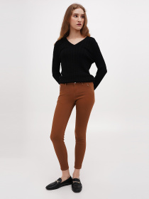 Скіні джинси Sassofono Модель A271-SF-1365_бежевый Фото