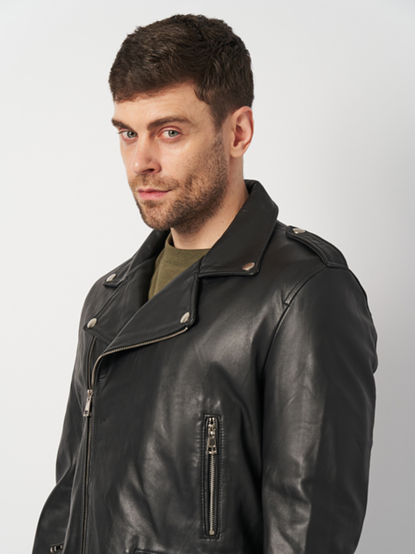 Куртка кожаная Ricco Grande модель k1CCbl Фото
