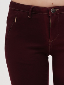 Скинни джинсы Sassofono модель A271-SF-1365_бордовый Фото