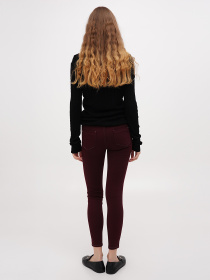 Скинни джинсы Sassofono модель A271-SF-1365_бордовый Фото