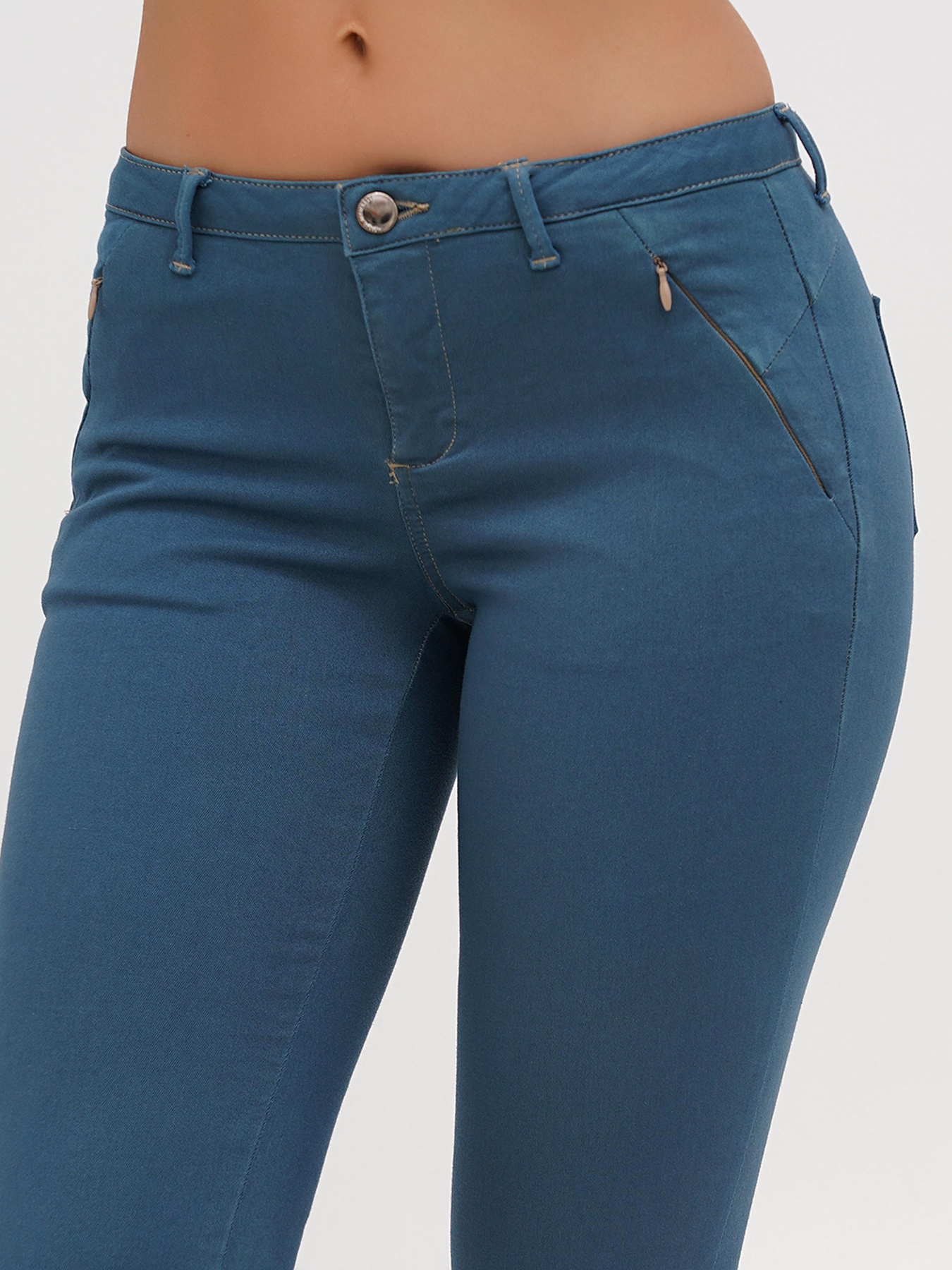 Скинни джинсы Sassofono модель A271-SF-1365_голубой Фото