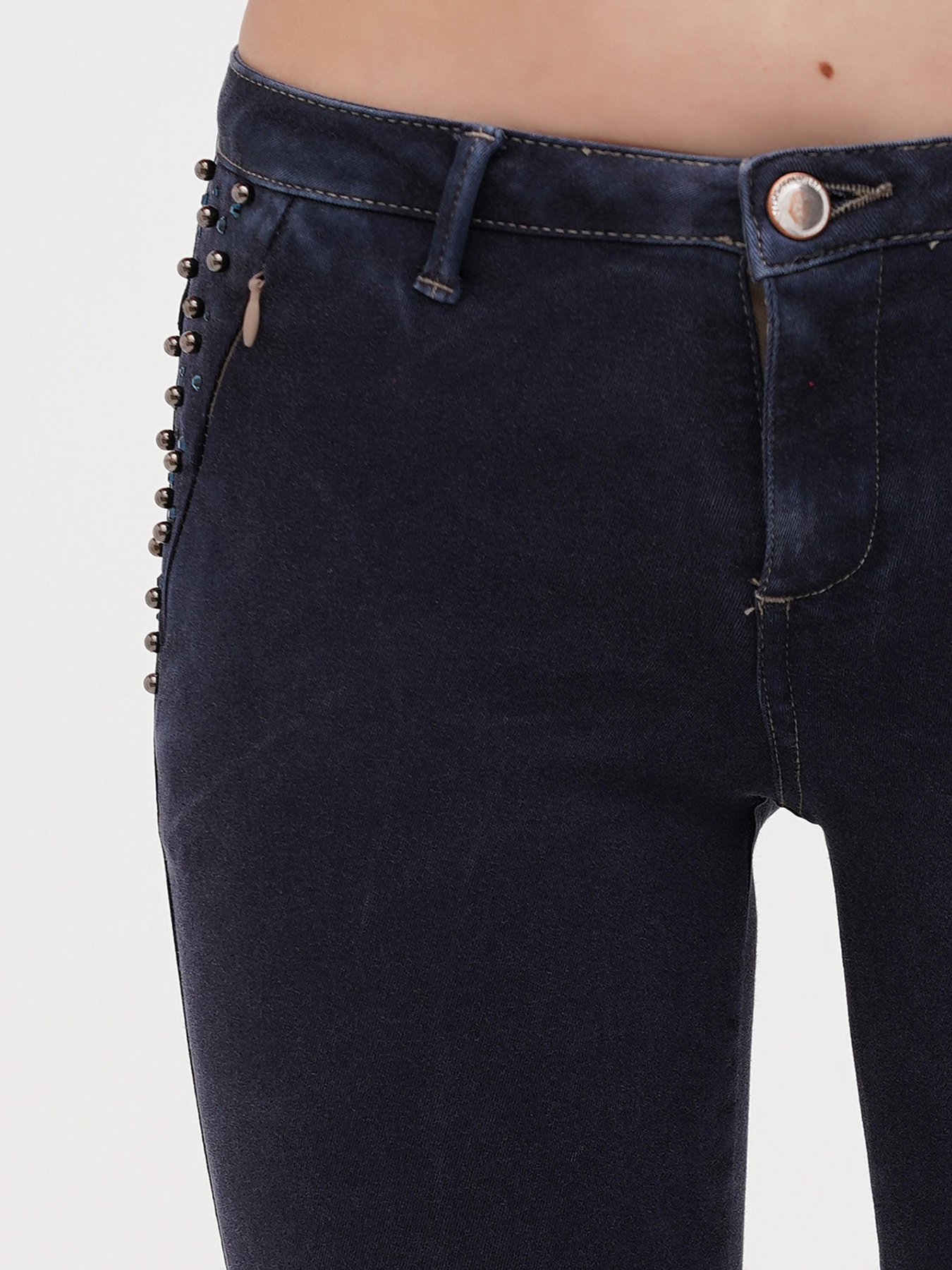 Скинни джинсы Sassofono модель A271-SF-1364_синий Фото