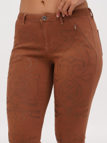 Скинни джинсы Sassofono модель A271-SF-1361_бежевый Фото