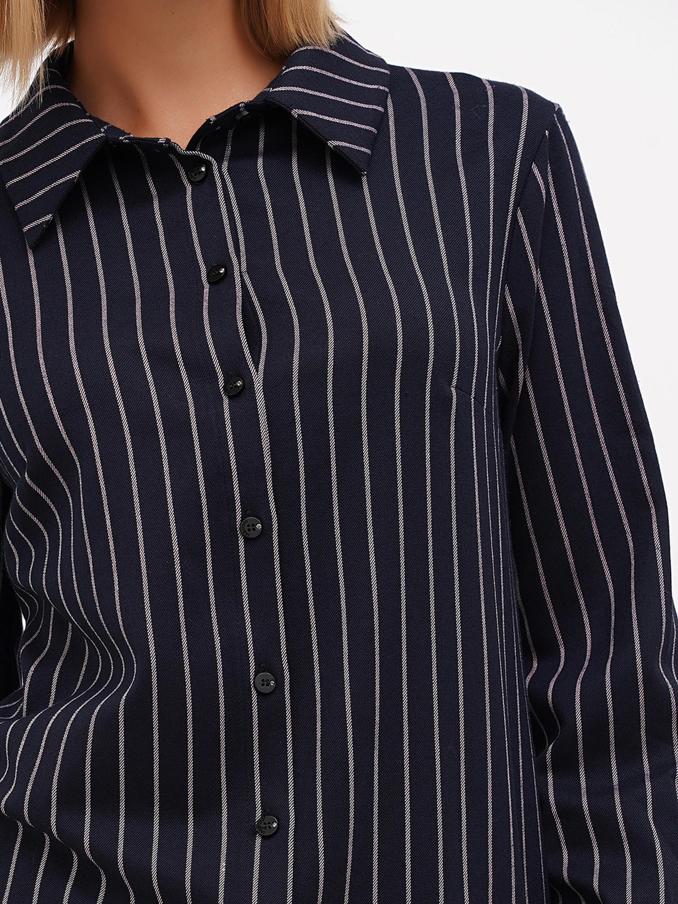 Платье мини Sassofono модель A271-SF-1350_синий_пудровій Фото