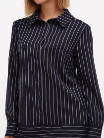 Платье мини Sassofono модель A271-SF-1350_синий_пудровій Платье мини Sassofono модель A271-SF-1350_синий_пудровій Фото