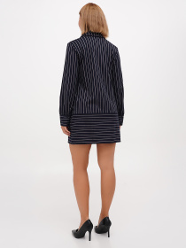 Платье мини Sassofono модель A271-SF-1350_синий_пудровій Платье мини Sassofono модель A271-SF-1350_синий_пудровій Фото