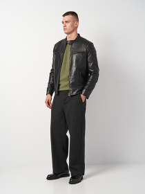 Куртка кожаная Ricco Grande модель k11906bl Фото