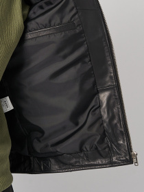 Куртка кожаная Ricco Grande модель k11906bl Фото