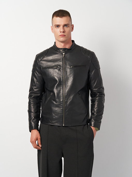 Куртка кожаная Ricco Grande модель k11906bl Фото