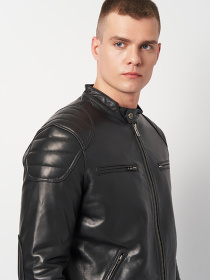 Куртка кожаная Ricco Grande модель k11906bl Фото