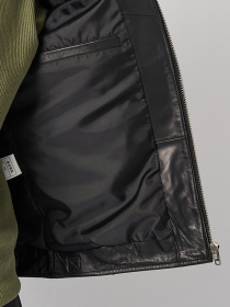 Куртка кожаная Ricco Grande модель k11906bl Фото