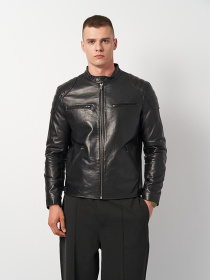 Куртка кожаная Ricco Grande модель k11906bl Фото