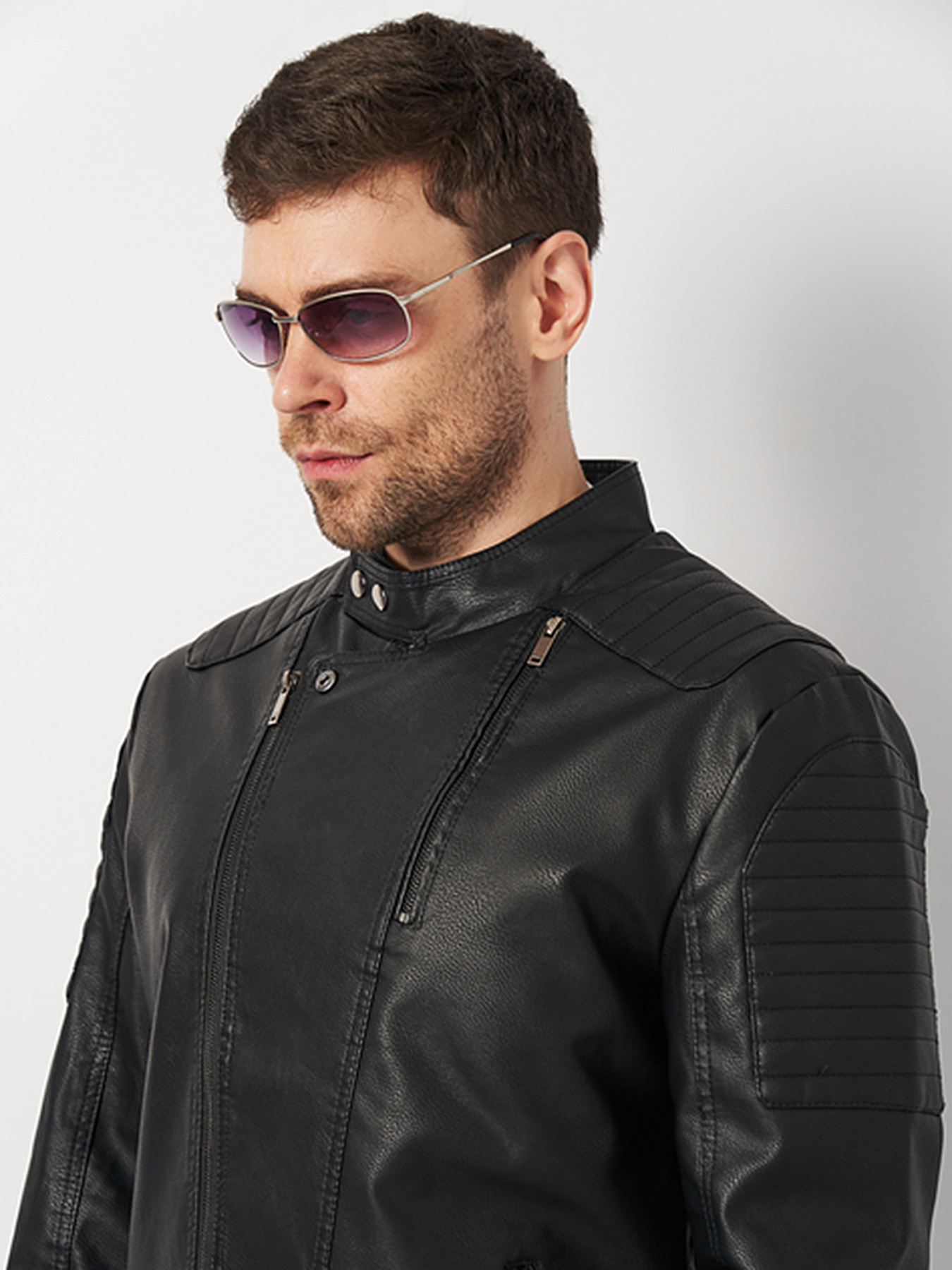 Куртка кожаная Ricco Grande модель k11779bl Фото