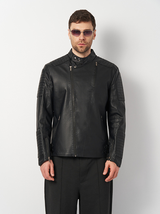 Шкіряна куртка Ricco Grande модель k11779bl Фото