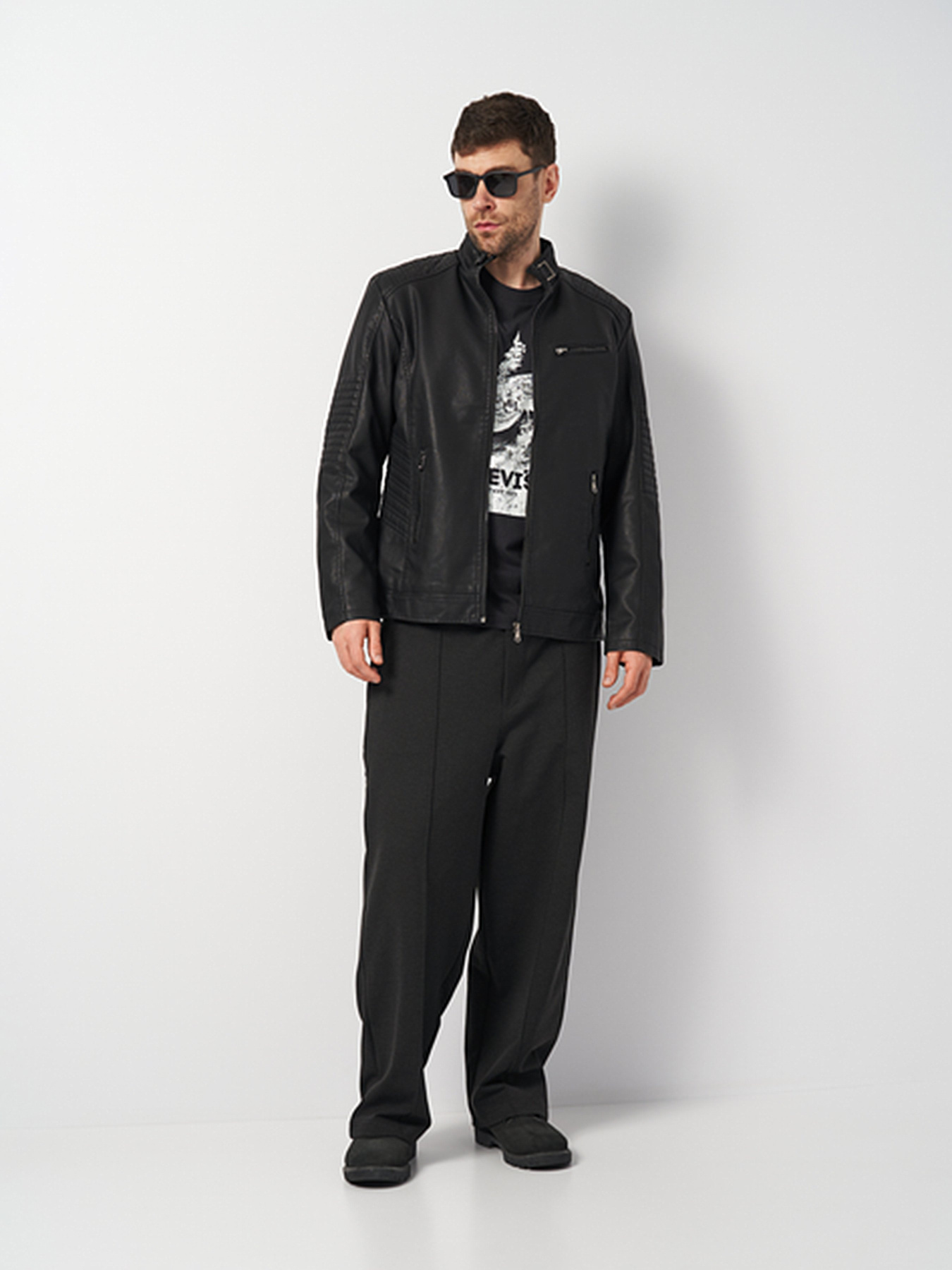 Куртка кожаная Ricco Grande модель k1796bl Фото