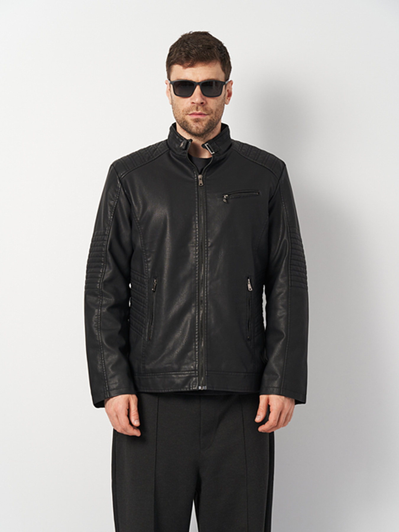 Куртка кожаная Ricco Grande модель k1796bl Фото