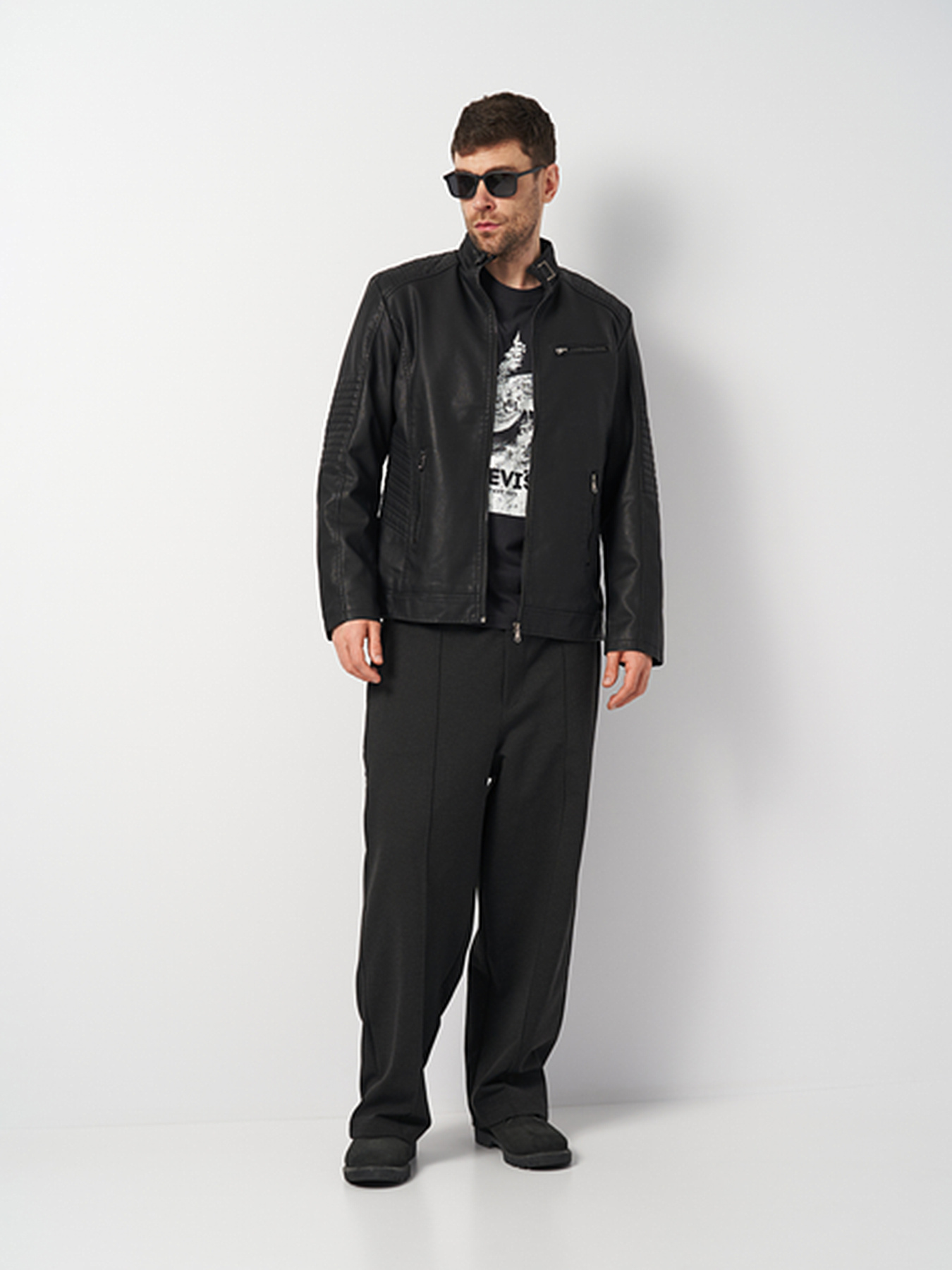 Куртка кожаная Ricco Grande модель k1796bl Фото