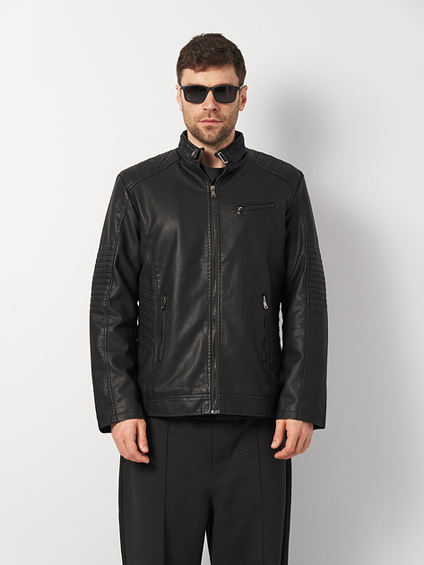 Куртка кожаная Ricco Grande модель k1796bl Фото