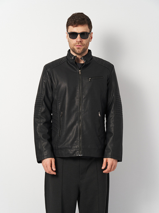 Шкіряна куртка Ricco Grande модель k1796bl Фото