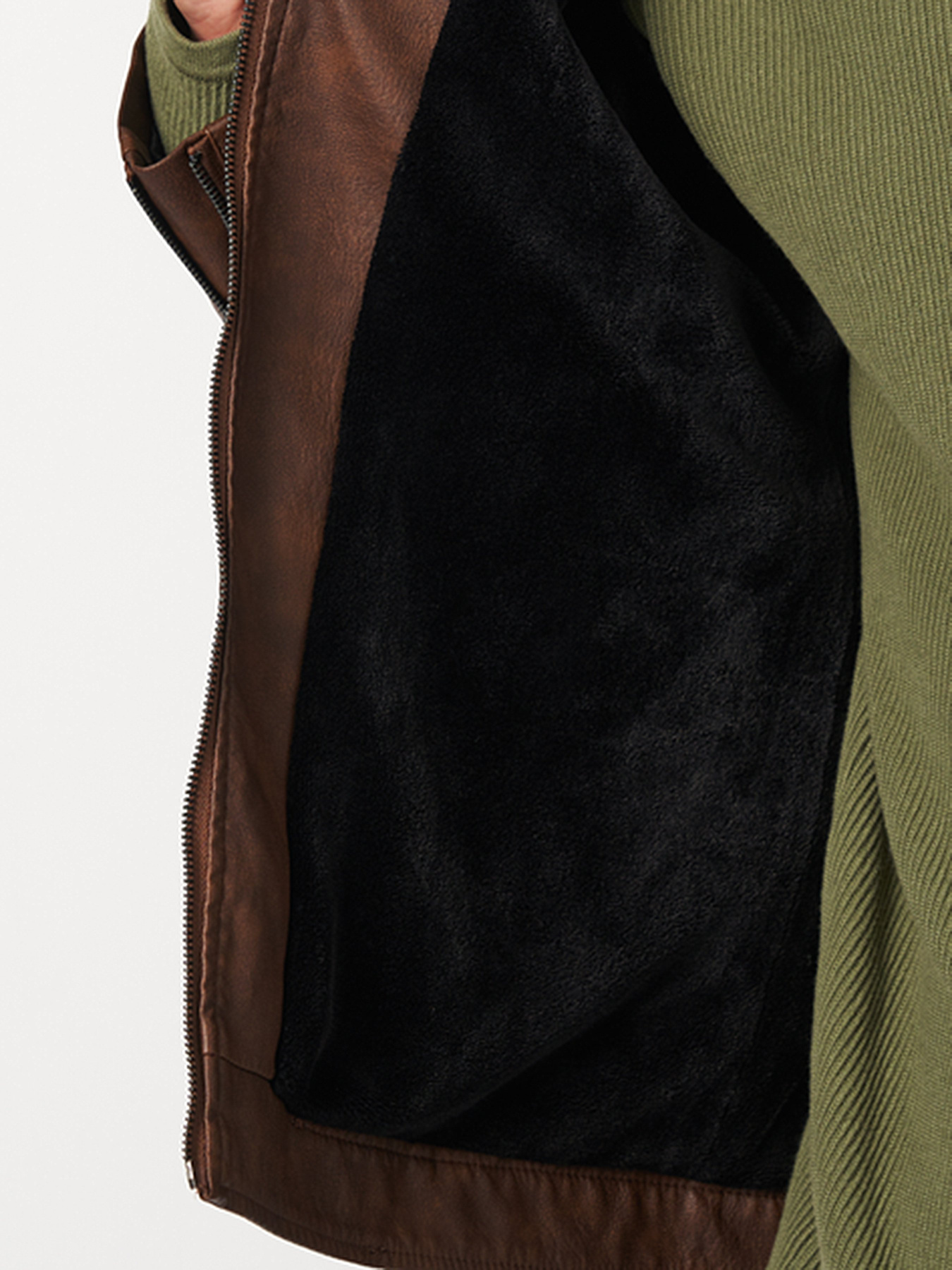 Куртка кожаная Ricco Grande модель k1796br Фото